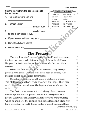Reading for Speed & Content (Gr. 3-4) Reading for Speed & Content (Gr. 3-4)
