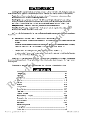 Reading for Speed & Content (Gr. 4-5) Reading for Speed & Content (Gr. 4-5)