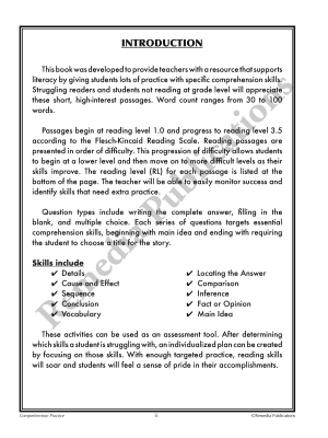 Skill-By-Skill Comprehension Practice (Rdg. Lvl. 1-3) Skill-By-Skill Comprehension Practice (Rdg. Lvl. 1-3)