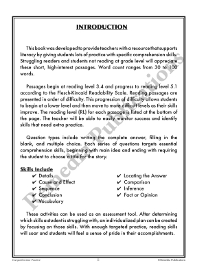 Skill-By-Skill Comprehension Practice (Rdg. Lvl. 3-5) Skill-By-Skill Comprehension Practice (Rdg. Lvl. 3-5)