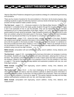 Step-by-Step Word Problems (Gr. 3-4) Step-by-Step Word Problems (Gr. 3-4)