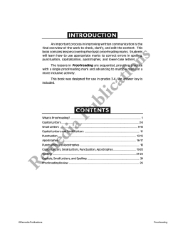 Proofreading (Gr. 3-4) Proofreading (Gr. 3-4)