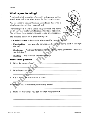 Proofreading (Gr. 5-8) Proofreading (Gr. 5-8)