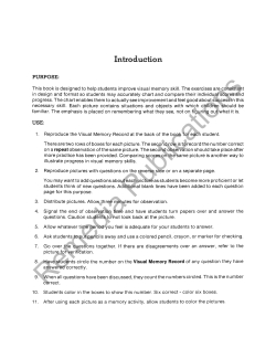 Improving Visual Memory 1 (Gr. 3-4)