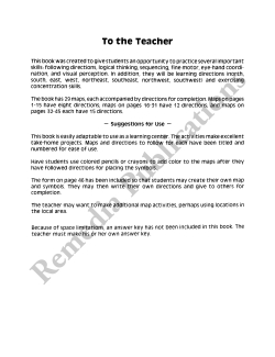 Following Directions Around The Town Following Directions Around The Town