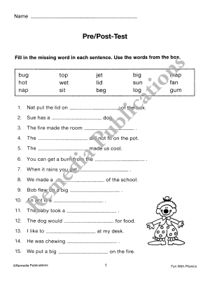 Fun With Phonics: Short Vowels Fun With Phonics: Short Vowels