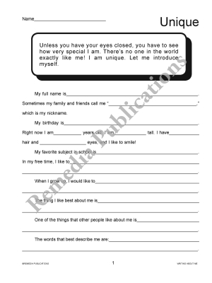 Writing About Me Writing About Me