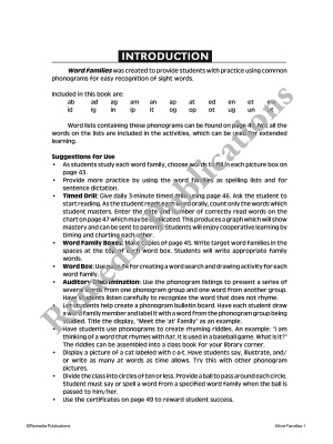 Word Families (Book 1) Word Families (Book 1)