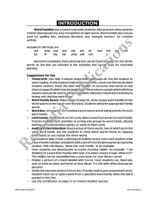 Word Families (Book 2) Word Families (Book 2)