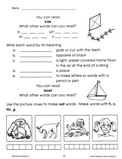 Reading for Older Students Set Reading for Older Students Set