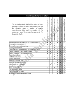 Comprehension Collection (Gr. 1) Comprehension Collection (Gr. 1)
