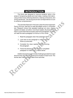 Improving Reading Fluency & Comprehension (Grade 2-3) Improving Reading Fluency & Comprehension (Grade 2-3)
