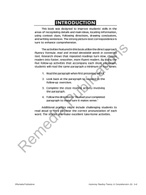 Improving Reading Fluency & Comprehension (Grade 3-4) Improving Reading Fluency & Comprehension (Grade 3-4)