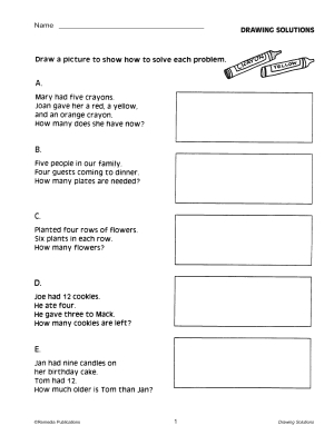 Critical Thinking Skills: Drawing Solutions Critical Thinking Skills: Drawing Solutions