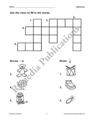 Primary Thinking Skills: Following Directions / Making Inferences Primary Thinking Skills: Following Directions / Making Inferences