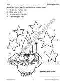 Primary Thinking Skills: Following Directions / Making Inferences