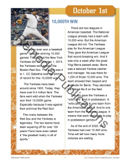 October Daily Comprehension - 21st Century October Daily Comprehension - 21st Century