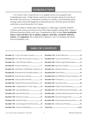 21st Century DECEMBER DAILY COMPREHENSION - High Interest Reading Activities 21st Century DECEMBER DAILY COMPREHENSION - High Interest Reading Activities