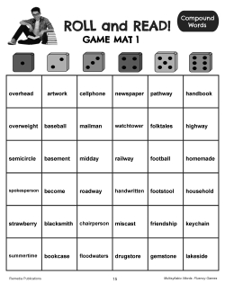 Fluency Builders: Word Fluency Intervention Game Fluency Builders: Word Fluency Intervention Game