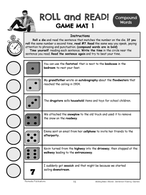 Fluency Builders: Sentence Fluency Reading Intervention Game Fluency Builders: Sentence Fluency Reading Intervention Game