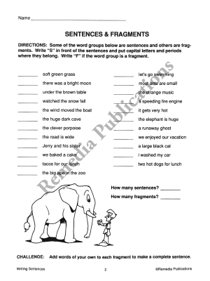 Writing Basics Series: Writing Sentences Writing Basics Series: Writing Sentences