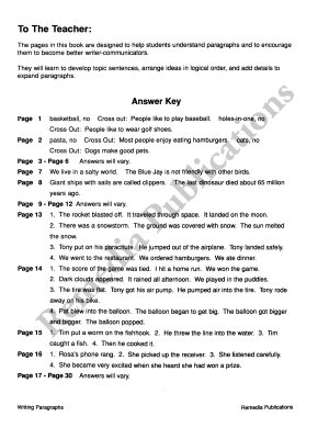 Writing Basics Series: Writing Paragraphs Writing Basics Series: Writing Paragraphs