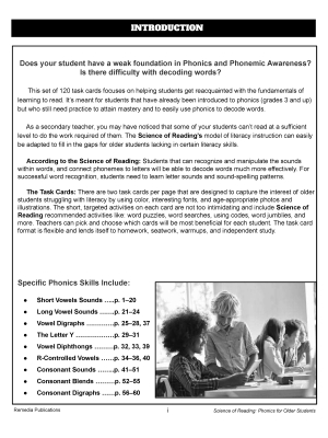Science of Reading: Phonics for Older Students Science of Reading: Phonics for Older Students