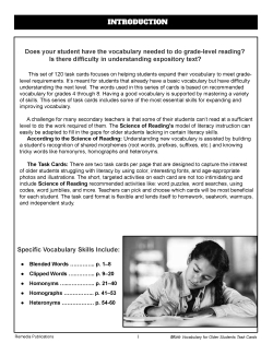 Science of Reading: More Vocabulary for Older Students - Homonyms, Heteronyms, Contractions, Abbreviations Science of Reading: More Vocabulary for Older Students - Homonyms, Heteronyms, Contractions, Abbreviations