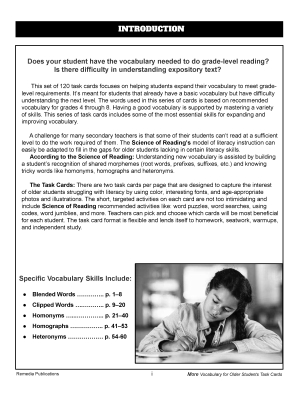 Science of Reading: More Vocabulary for Older Students - Homonyms, Heteronyms, Contractions, Abbreviations Science of Reading: More Vocabulary for Older Students - Homonyms, Heteronyms, Contractions, Abbreviations
