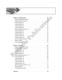 Basic Computational Skills: Straight Forward Math Series Basic Computational Skills: Straight Forward Math Series