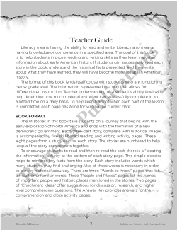 Daily Literacy Activities: Early American History Reading Daily Literacy Activities: Early American History Reading