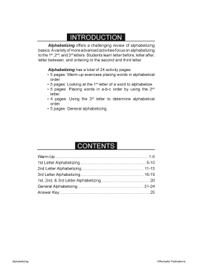 Alphabetizing (Gr. 3-8) Alphabetizing (Gr. 3-8)