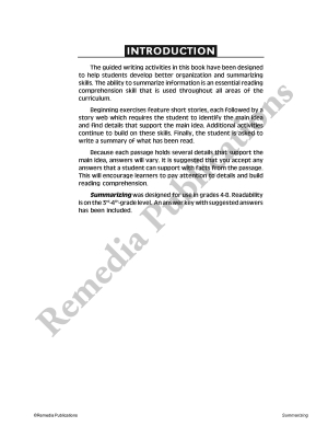 Specific Skills Series: Summarizing Specific Skills Series: Summarizing