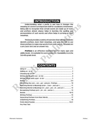 Skill Booster Series: Prefixes Skill Booster Series: Prefixes