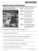 SCHEDULES, DIRECTORIES & GUIDES: Practical Practice Reading & Life Skills Activities