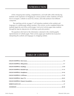 Practical Practice Reading: Online Shopping Practical Practice Reading: Online Shopping