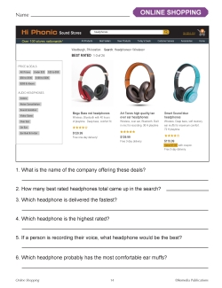 Practical Practice Reading: Online Shopping Practical Practice Reading: Online Shopping