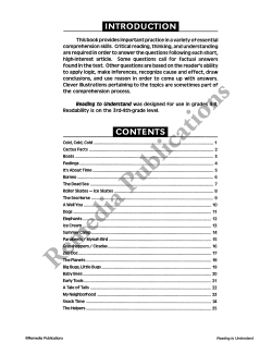 Specific Skills Series: Reading to Understand