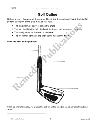 Labeling for Comprehension (Reading Level 2) Labeling for Comprehension (Reading Level 2)