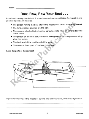 Labeling for Comprehension (Reading Level 3) Labeling for Comprehension (Reading Level 3)