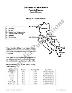 Cultures of the World: Central Europe Cultures of the World: Central Europe