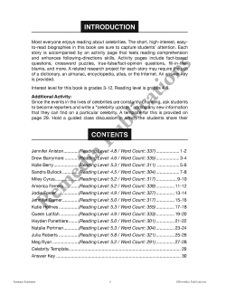 Celebrity Readers: Famous Actresses Celebrity Readers: Famous Actresses