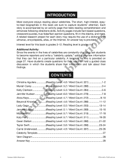 Celebrity Readers: Famous Female Musicians Celebrity Readers: Famous Female Musicians