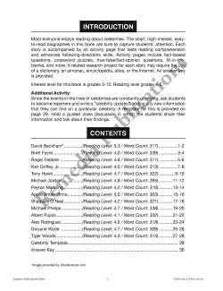 Celebrity Readers: Famous Male Sports Stars Celebrity Readers: Famous Male Sports Stars