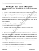 Specific Skills Series: Finding the Main Idea