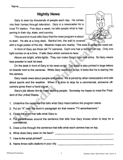 Reading About High-Interest Jobs (Reading Level 4) Reading About High-Interest Jobs (Reading Level 4)