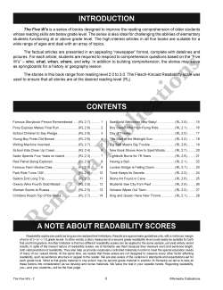 The Five W's (Reading Level 2) The Five W's (Reading Level 2)
