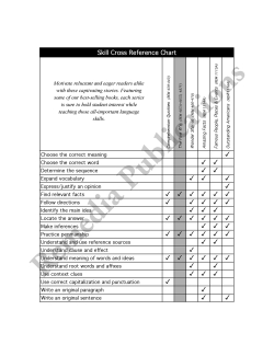 The Five W's (Reading Level 1) The Five W's (Reading Level 1)