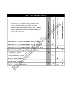 Timed Math Drills: Addition Timed Math Drills: Addition