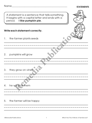 First Steps in Writing: What Are The 4 Kinds Of Sentences? First Steps in Writing: What Are The 4 Kinds Of Sentences?